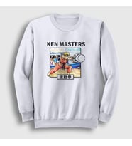 Presmono Unisex Beyaz Ken Oyun Street Fighter Sweatshirt 405251tt