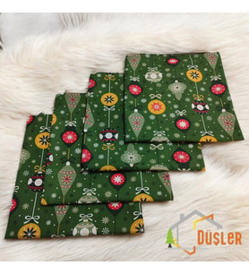 4 Adet Yeniyıl Yılbaşı Desenli Kırlent Kılıfı,Yılbaşı Temalı Home Kırlent Kılıfı,Dekoratif Yastık Kılıfı 40x40 (Yeşil)