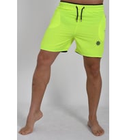 Micro Dümen Nakışlı Deniz Şortu 207 (Neon Sarı)