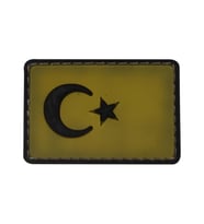 Single Sword BAYRAK Plastik Patch - Peç Küçük Boy 3.5 Cm X 5 Cm BEJ