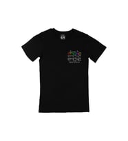 Strong Güçlü Ol Cep Logo Tasarımlı Siyah Tişört