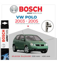 Bosch Aerotwin Muz Silecek Takımı Volkswagen Polo 2003-2005 ile uyumlu