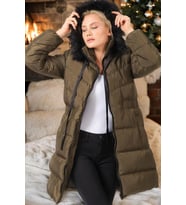Z6764 DEWBERRY BAYAN KABAN-DÜZ HAKİ