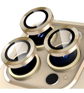 BİNANO METAL RİNG IPHONE 15 PRO/15 PRO MAX GOLD KAMERA KORUYUCU