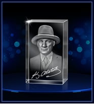 3d Kristal Atatürk 23 (Gerçek 3 Boyutlu Görüntü)