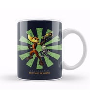 Rachet And Clank Retro Japanese Kupa Bardak Porselen