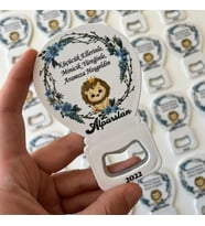 25 Adet Aslan Temalı Beyaz Fonlu Balon Magnet Açacak Yenidoğan ve Yaş Magnet