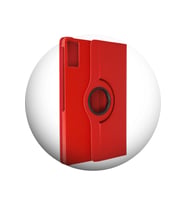 Redmi Pad SE 11 inç Uyumlu 360 Dönebilen Suni Deri Tablet Kılıfı (Kırmızı)