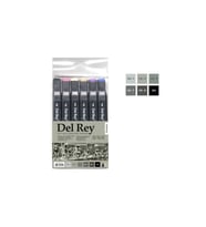 Del Rey Twin Marker Ahşap Renkleri 6'Lı Set
