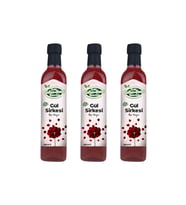 Tarihi SultanAhmet Baharatçısı Gul Sirkesi 3x500 ml – %100 Katkısız Doğal  Özel Üretim