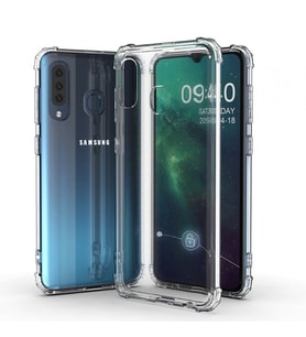 Blogy Galaxy A20s ile Uyumlu Crystal Fit Kılıf Crystal Clear
