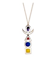 Mineli 4 Element Altın Kolye (Sarı Altın)