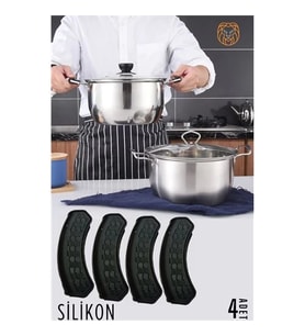 Tencere Tutucu Silikon 4 Adet 720172