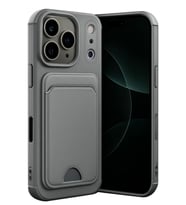 Newface Apple iPhone 17 Pro Max Kelvin Kartvizitli Silikon - Gri