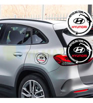 Hyundai Logo Arma Benzin Dizel Depo Kapağı Oto Sticker Yapıştırma 13 X 13 Cm