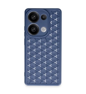 Xiaomi Redmi Note 13 Pro 4g Kılıf Petek Silikon Kapak - Lacivert