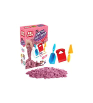 03693 Aksesuarlı Pembe Kinetik Oyun Kumu 1000 gr -dede