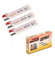 Min 0.5 Mm Cetvelli Kalem Ucu 75 Mm Mikro Uç 3 Adet (Siyah)