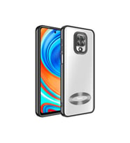 Xiaomi Redmi Note 9 Pro Uyumlu Kılıf Kamera Korumalı Logo Gösteren Zore Omega Kapak