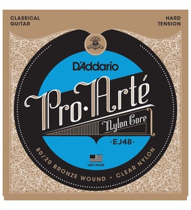 D’Addario EJ48 Pro-Arte Klasik Gitar Tel Seti 80/20 Bronze Hard Tension