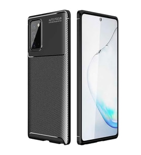 Samsung Galaxy Note 20 Karbon Desenli Negro Silikon Kılıf (Siyah)