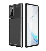 Samsung Galaxy Note 20 Karbon Desenli Negro Silikon Kılıf (Siyah)