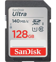 SanDisk Ultra 128GB 140MB/s SDHC/SDXC Class 10 UHS-I Hafıza Kartı SDSDUNB-128G-GN6IN