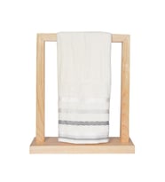 Vos Versa Bursa Varak Serisi 50x90cm %100 Pamuk Yüz Havlusu Beyaz VVHM0017
