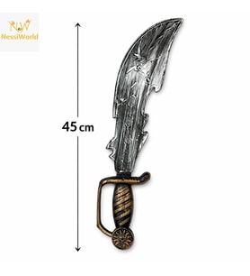Eskitme Detaylı Plastik Korsan Kılıcı 45 cm
