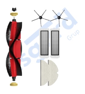 ROBOROCK  S50 – S55 –S5 MAX – S6 – S6 MAXV Uyumlu 1 Ana Fırça 2 Yan Fırça 2 Filtre 2 Mop PKT-iasgf0000699