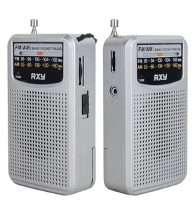 Bariton Cep Tipi Mini Analog Radyo Gri