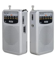 Bariton Cep Tipi Mini Analog Radyo Gri