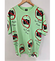 Goldenmod No Photo Green Unisex Oversize T-shirt