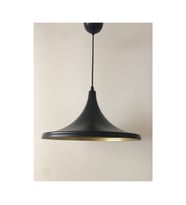 MYLİGHTS MAT SİYAH  İÇİ ALTIN METAL SARKIT AVİZE 36 CM