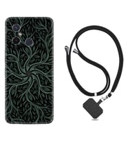 Xiaomi Redmi 12C Kılıf Silikon Boyun Askılı İpli Desenli Silikon Sarmaşıklar 1675