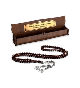 Hediyelik Tesbih, 6mm Namaz Tesbihi, Beyrut Damla Kehribarı Tespih, 99luk Tespih (Çok Renkli)