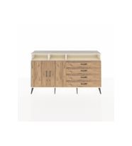 Arges Konsol 5 Raflı 4 Çekmeceli 2 Kapaklı 176x30x99 Aytaşı-Çam
