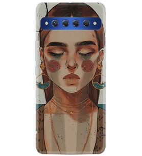 TCL 10 Plus Kılıf Desenli Silikon Woman Maniplatiun