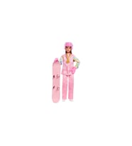 Snowboard Sporcusu Barbie® Oyun Seti  Pembe Montu ve Renk Değiştiren Snowboard Dahil 10'dan Fazla A