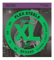 D’Addario EFX220 Bass Gitar Tel Seti FlexSteels Super Light