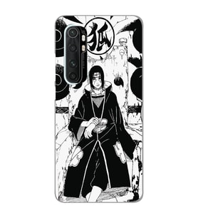 Xiaomi Mi Note 10 LITE Uyumlu Itachi Uchiha Tasarımlı Şeffaf Telefon Kılıfı