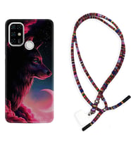 Casper E30 F20 X20 Kılıf Boyun Asklı Rasta Silikon Wolf and Moon 1380