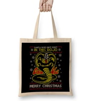 Karate Kid Cobra Kai Christmas Knit Pattern Bez Çanta Uzun Saplı