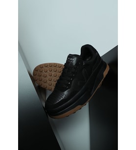 Lufian Bleir Kadın Deri Sneaker Spor Ayakkabı (Siyah)