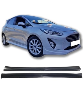 Ford Fiesta Mk7 Yan Marşpiyel Seti Plastik 2 Adet Mat Siyah 2018-2025 karlık+ek+bodykit