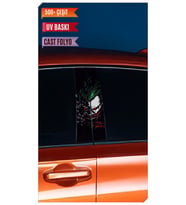 Araç Kapı Direk Kaplama Folyosu Joker Desenli (Sağ Sol Takım) (2 Adet) - 22x50 C (Çok Renkli)