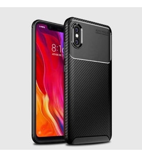 Xiaomi Mi 8 Pro Kılıf Esnek Soft Karbon Tasarım Legion Serisi (Siyah)