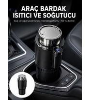 Isıtma Soğutma Özellikli Araç Bardaklığı Çakmak Girişli Akıllı Yeni Nesil