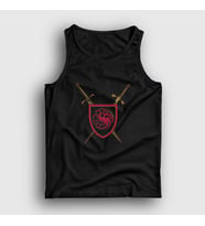 Presmono Unisex Siyah Swords Targaryen House Of The Dragon Atlet 344608tt