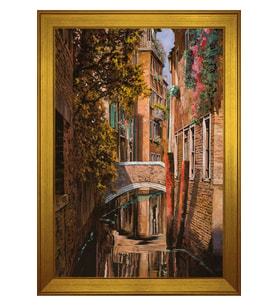 Manzara Temalı Kanvas Tablo 50 x 70 cm Gold Çerçeve